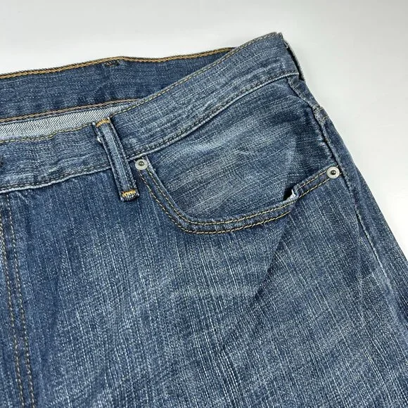 Y2K Levi's 569 Jeans Denim Pants Loose Straight Size 42x32 Dark Wash NWT Baggy - Picture 14 of 16